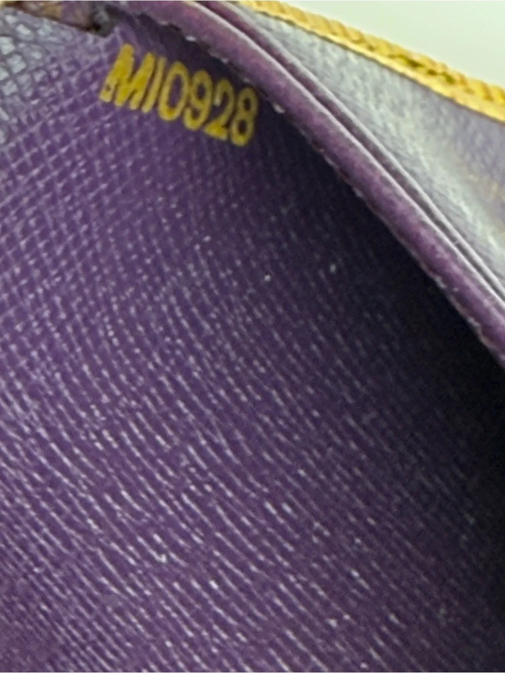 LOUIS VUITTON Yellow EPI Kisslock Wallet
